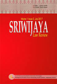 Sriwijaya Law Review