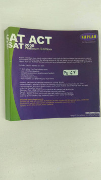SAT ACT PSAT 2005, Platinum Edition , CD 1