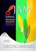 JAM: Jurnal Apilkasi Manajemen (Journal of Applied Management)