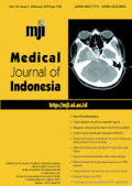 Medical Journal of Indonesia (online:mji.ui.ac.id) (Terakreditasi DIKTI SK No. 58/Dikti/Kep/2013)