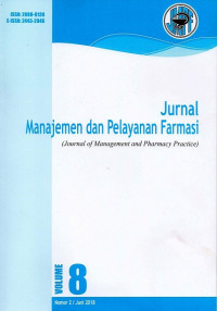 Jurnal Manajemen dan Pelayanan Farmasi (Journal of Management and Pharmacy Practice), Terakreditasi