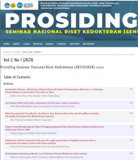 Image of Prosiding Vol 2, No 1 (2021) Prosiding Seminar Nasional Riset Kedokteran (SENSORIK) 2021. Universitas Veteran Jakarta