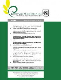 Image of Jurnal Gizi Klinik Indonesia : The Indonesian Journal of Clinical Nutrition (IICN) Ditjen Dikti No. 56/DIKTI/Kep/2012