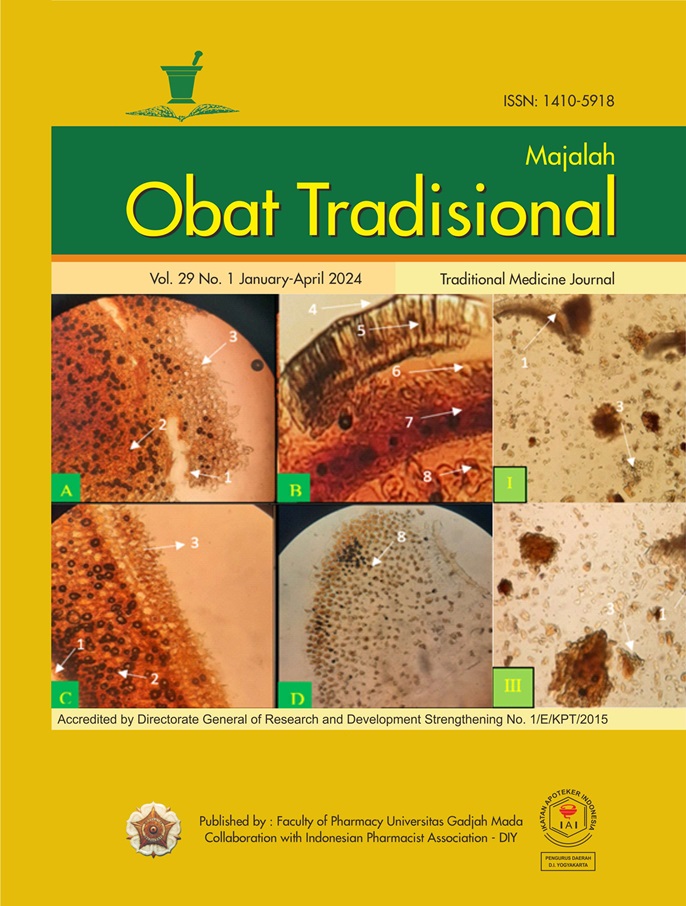 Majalah Obat Tradisional: Traditional Medicine Journal