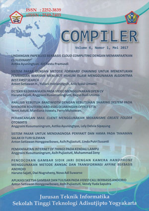 Compiler: Journal Adisutjipto Informatics Society (Terakreditasi DIKTI No: 21 / E / KPT / 2018 )