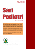 Sari Pediatri, artikel terpilih kesehatan anak (Terakreditasi Ditjen DIKTI No: 225/E/KPT/2022)