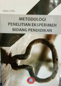 Image of Metodologi Penelitian Eksperimen Bidang Pendidikan