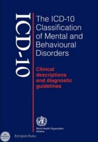 Image of The ICD-10 Classification Of Mental and Behavior Disorders: Clinical Descriptions and Diagnostic Guidelines