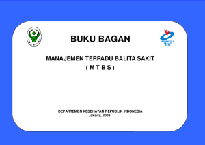 Image of Buku bagan Manajemen Terpadu Balita Sakit (MTBS)