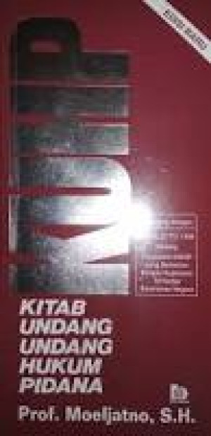 Image of KUHP=Kitab Undang-undang Hukum Pidana