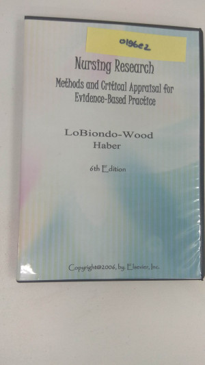 Image of Nursing Research: methods and critical appraisal for evidence-based practice