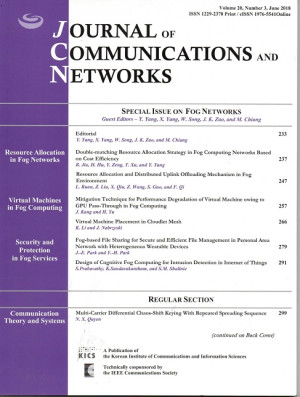 Image of Journal of Communication and Networks