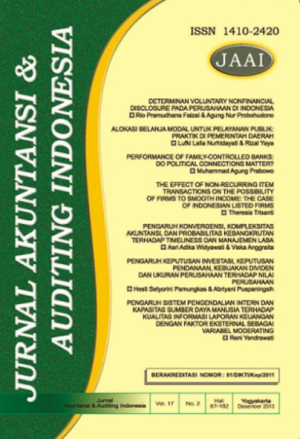 Image of Jurnal Akuntansi dan Auditing Indonesia