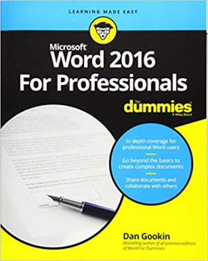 Image of Microsoft Word 2016 for Professionals for Dummies