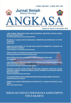 Image of ANGKASA: Jurnal Ilmiah Bidang Teknologi