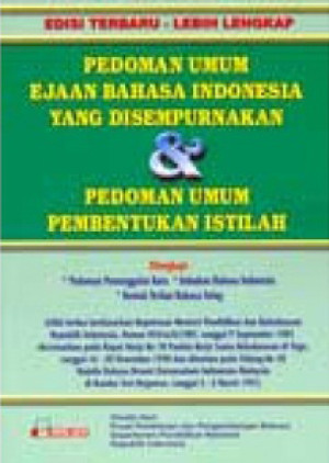 Image of Pedoman Umum Ejaan Bahasa Indonesia Yang Disempurnakan & pedoman umum pembentukan istilah (Edisi terbaru)