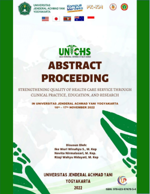 Image of Abstract Proceeding UNJAYA International Conference of Health Science 2022: 